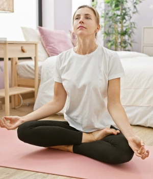 Image of a woman developing healthy coping tools and strategies for long-term mental health relief