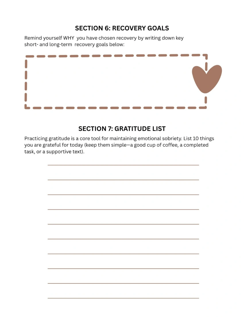 Relapse Prevention Worksheet - 4 - Shanti Recovery and Wellness